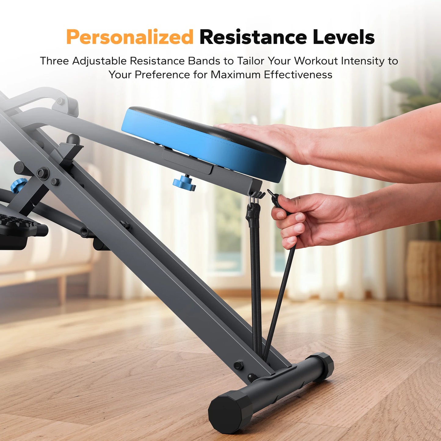 Squat Machine 2In1 Squat Rowing Machine Easy Setup Foldable Exercise Equipment Glute Trainer Machine Glutes Leg Home Fit