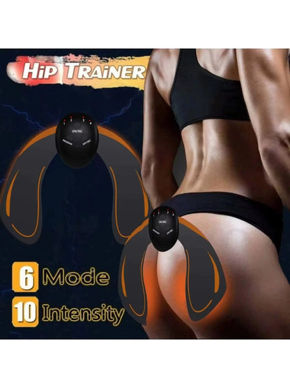 Hip & Waist EMS Toning Fitness Belt with Vibration Massage for Home Workout & Muscle Relaxation