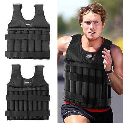 3/15/35Kg Weight Training Suit Empty Bag Fitness Running Vest Adjustable Weight Jacket Workout Equipment for Workout Jogging