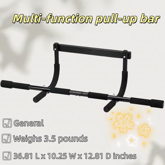 Adjustable Steel Pull-Up Bar for Doorways up to 32" | Professional Grade Thick Gauge Steel Frame for Home Gym