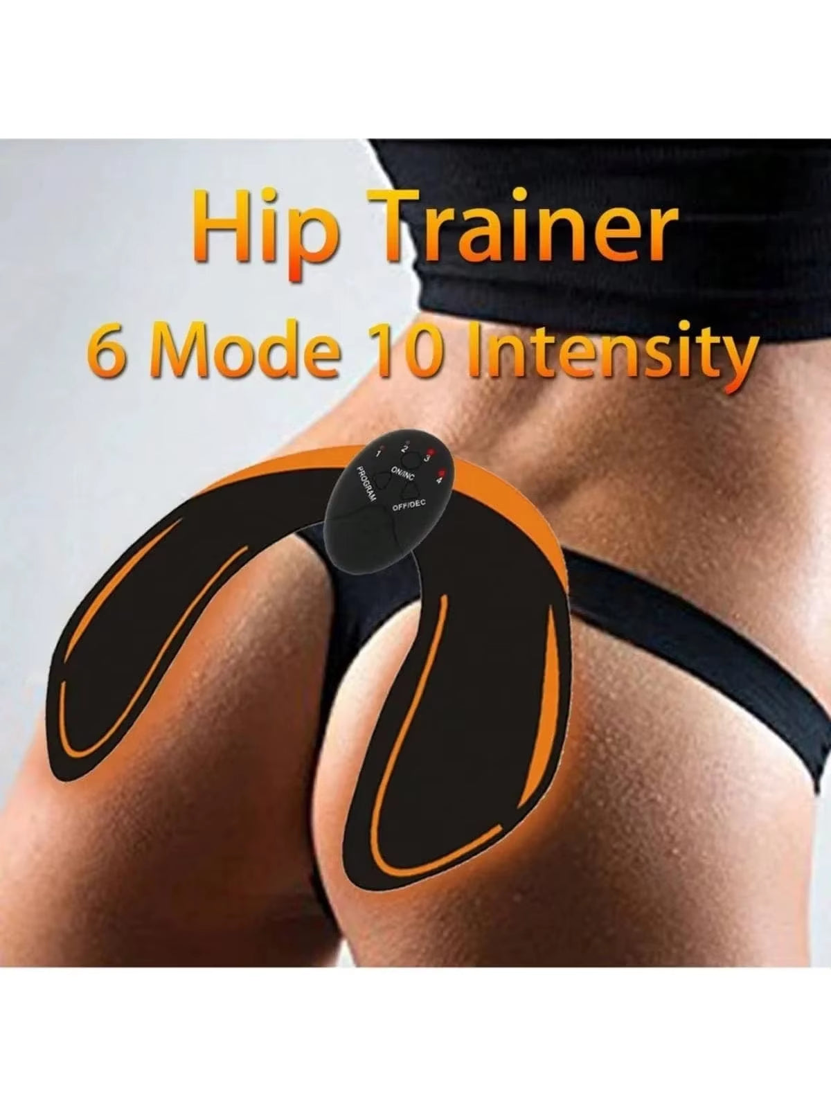 Hip & Waist EMS Toning Fitness Belt with Vibration Massage for Home Workout & Muscle Relaxation