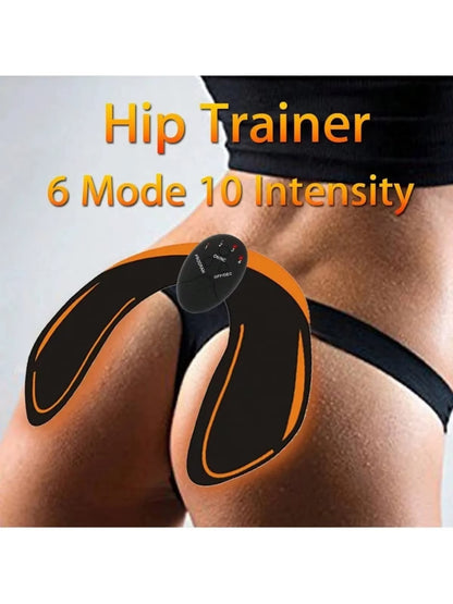 Hip & Waist EMS Toning Fitness Belt with Vibration Massage for Home Workout & Muscle Relaxation